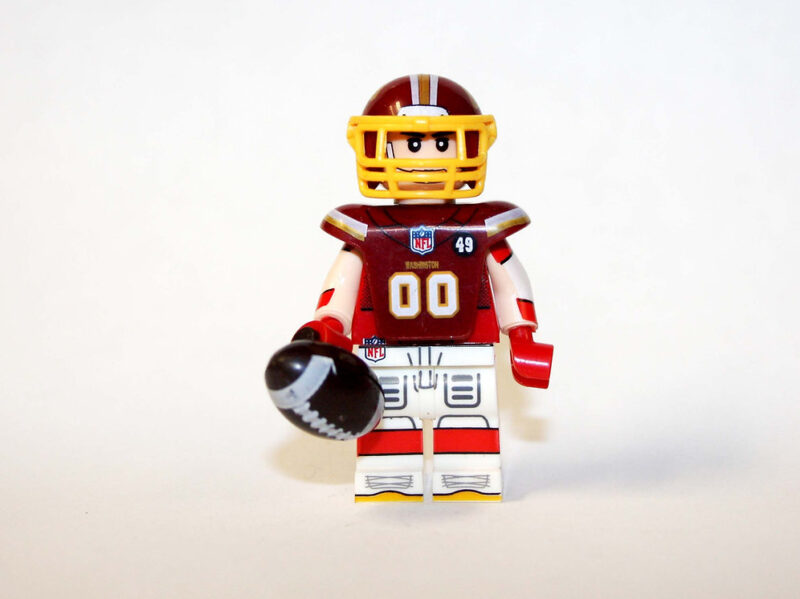 Washington Commanders Minifigure - Premium NFL Football Player Edition