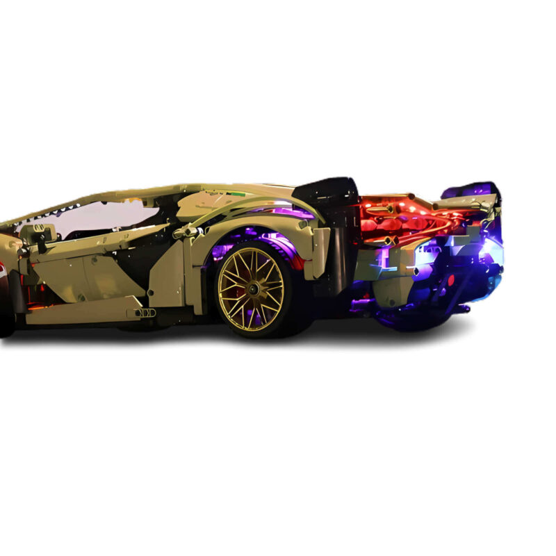 PanlosBrick 1:8 Lambo Sian FKP37 model with 3696 PCS - Image 7