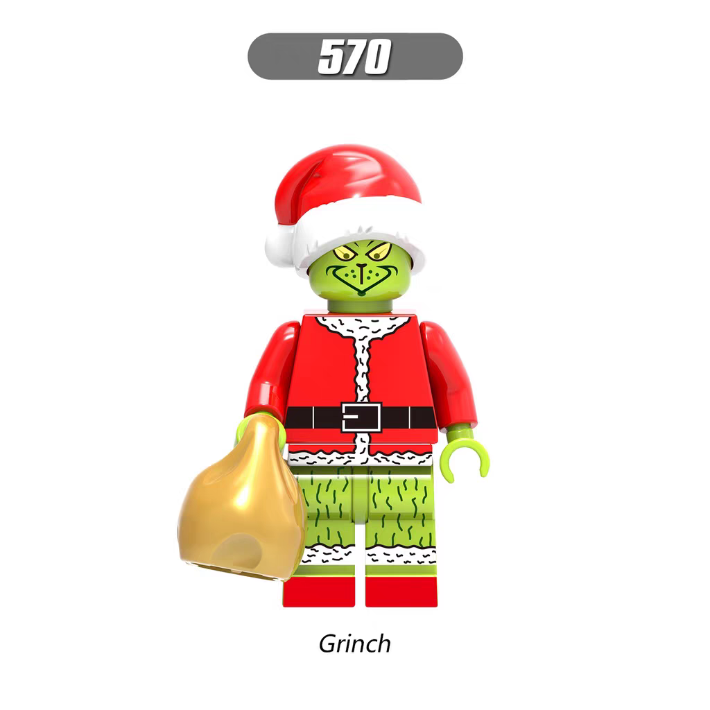 Grinch Lego Minifigure Christmas