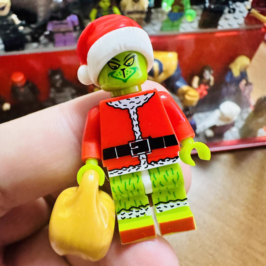 Grinch Lego Minifigure Christmas