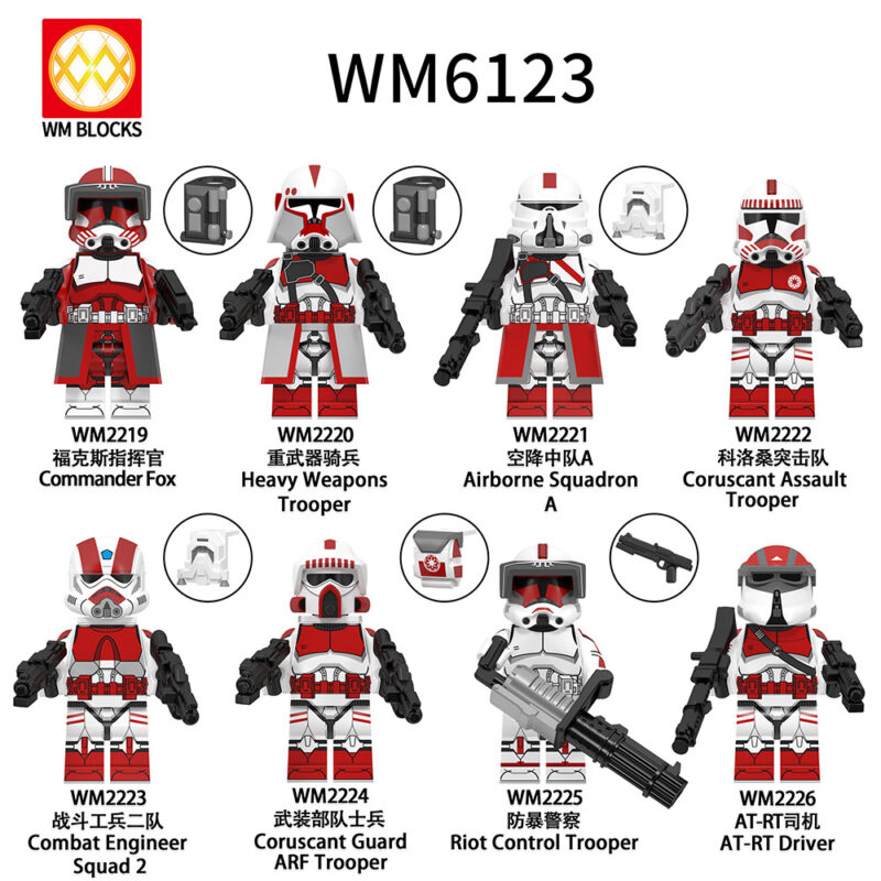 Star War Series Custom Minifigures – Model:WM6123(8PCS)