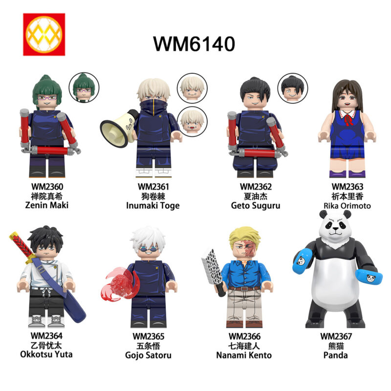 Jujutsu Kaisen Series Custom Minifigures – Model:WM6140(8PCS)