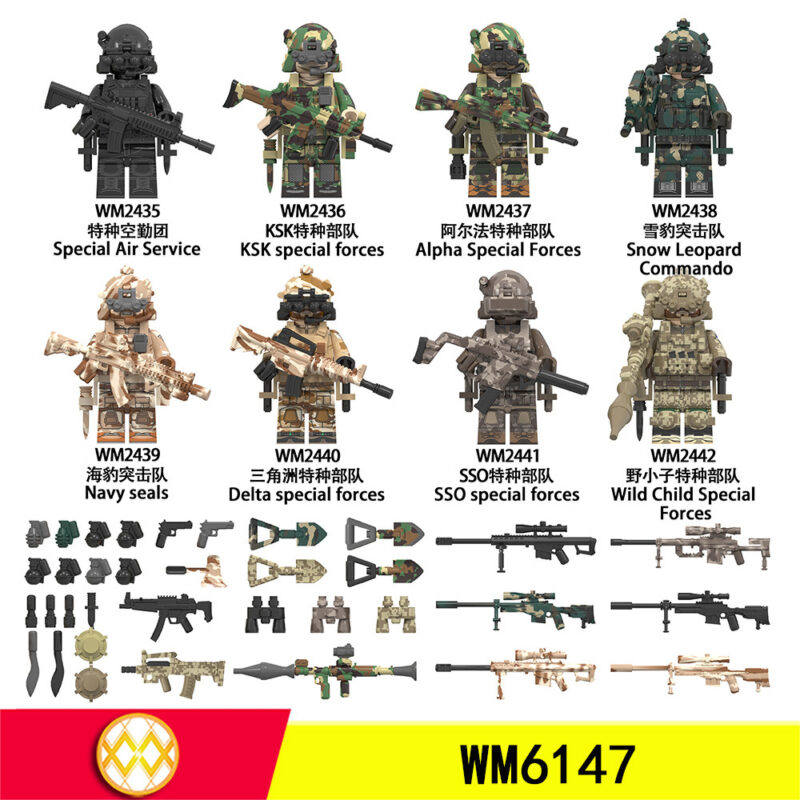 Special Forces Custom Minifigures – Model:WM6147(8PCS) - Image 10