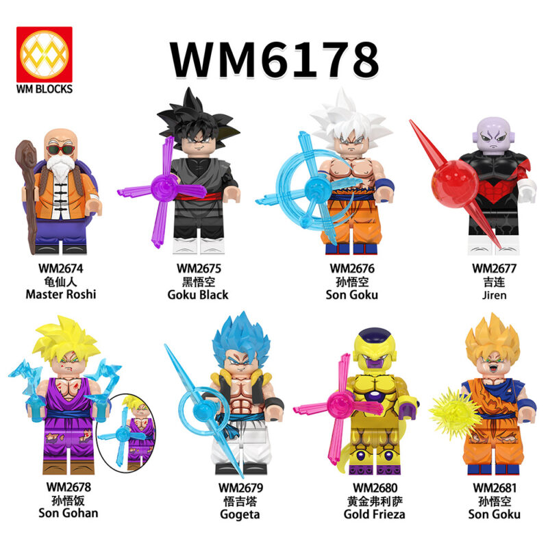 Dragon Ball Series Custom Minifigures – Model:WM6178(8PCS)